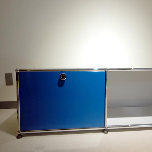 USM HallerTVボード/ライトグレーブルー/両サイド扉