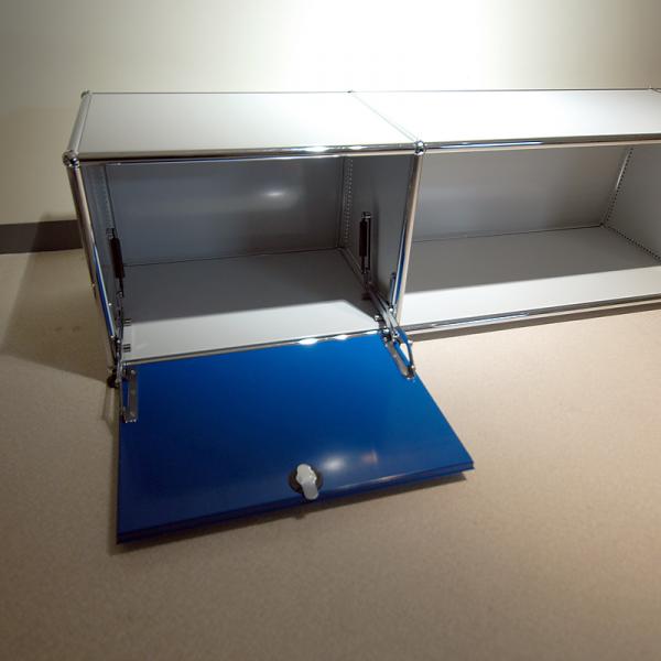 USM HallerTVボード/ライトグレーブルー/両サイド扉