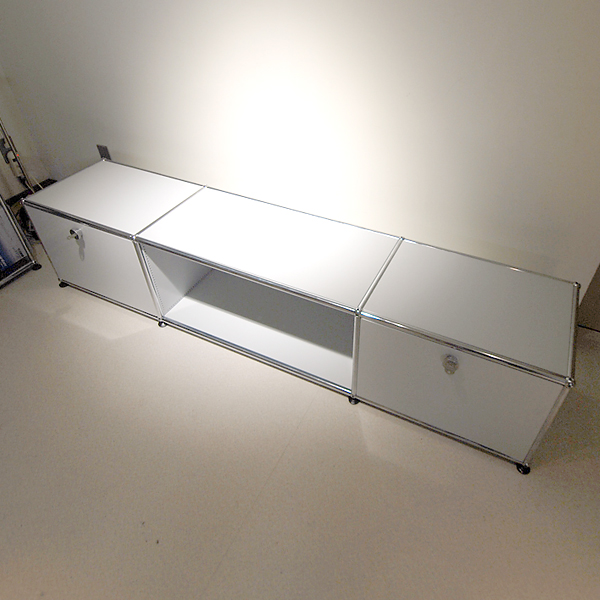 USM HallerTVボード/ライトグレー/両サイド扉