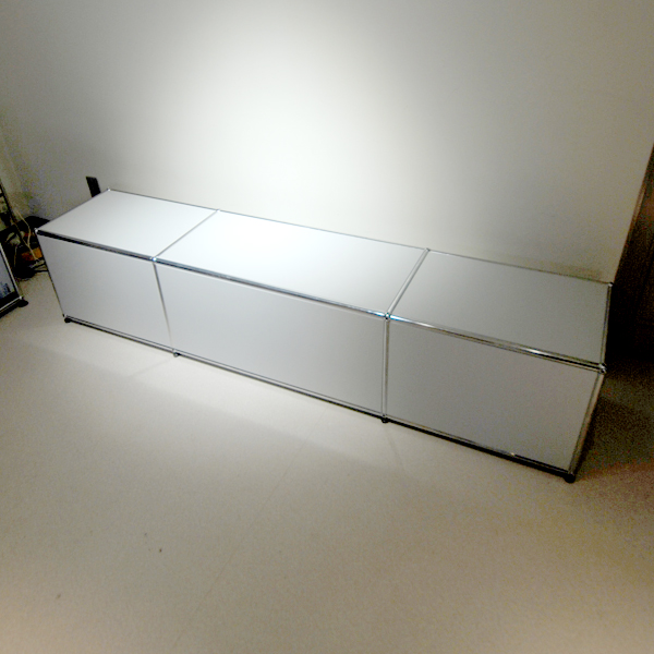 USM HallerTVボード/ライトグレー/両サイド扉