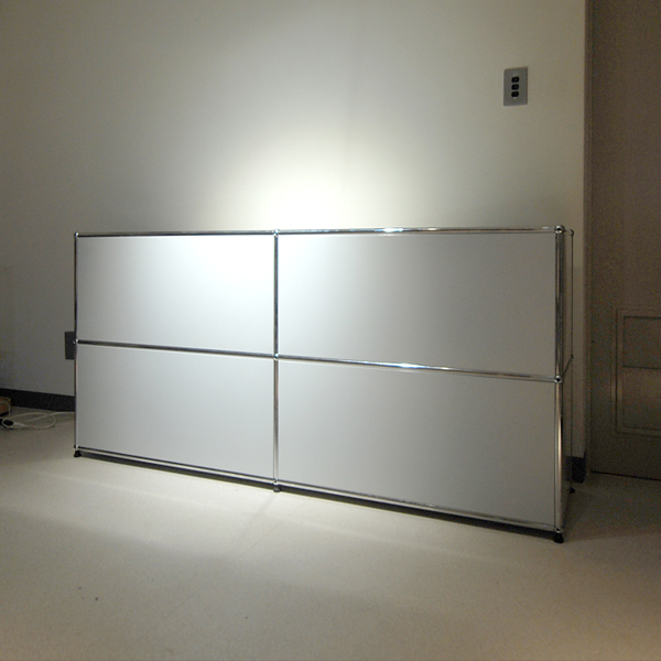 USMハラー(USM Haller)2列2段/ライトグレー/下1段扉